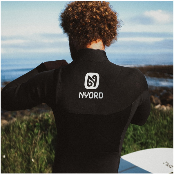 2025 Nyord Da Uomo Tempus 3/2mm Chest Zip Muta N04BA00017 - Black